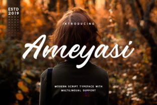 Ameyasi: The Energetic Display Font for Bold Branding