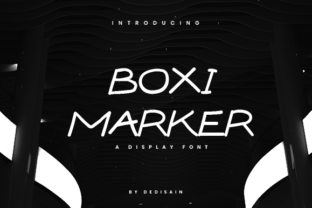 Boxi Marker: A Sweet Display Font for Editorial Design