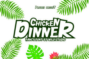 Chicken Dinner: A Playful Display Font for Kid-Friendly Web Projects
