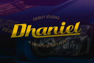 Dhaniel Typeface: A Modern Display Font for Dynamic Designs
