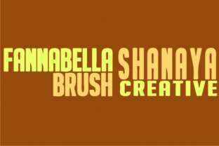 Fannabella: A Thick Brush Script Font for Makers