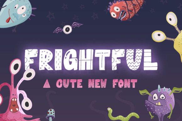 Frightful Typeface: A Cute Display Font for Funky Branding