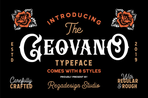 Geovano Font Review: Vintage Style for Modern Brands