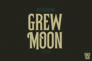 Grewmoon: A Vintage Display Font for Unique Branding