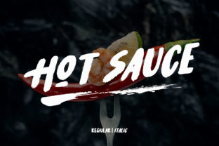 Hot Sauce: A Bold Brush Typeface for Small Business Branding