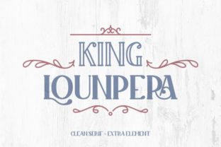King Lounpera: The Perfect Display Font for Handmade Brands