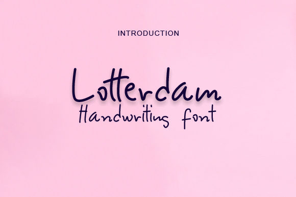 Lotterdam Script Font for Elegant Handmade Designs