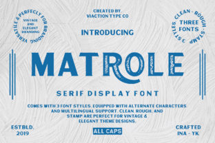 Matrole: A Versatile Display Font for Modern Web Design