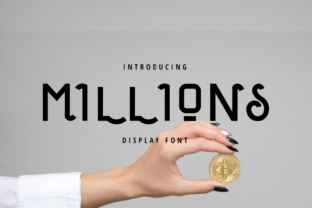 Millions: A Wavey Display Font for Elegant Branding
