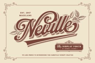 Neville: A Vintage Display Font for Nostalgic Branding