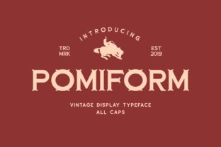 Pomiform: The Nostalgic Display Font for Bold Brands
