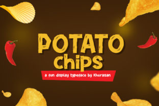 Potato Chips: A Cheerful Display Font for Small Business Branding