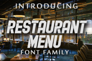 Restaurant Menu: A Retro Display Font for Web Headers