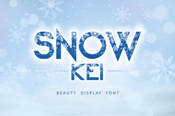 Snow Kei: The Ultimate Display Font for Winter Campaigns