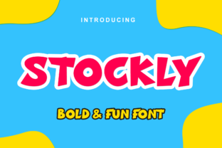 Stockly Font: A Playful Display Typeface for Web Headers