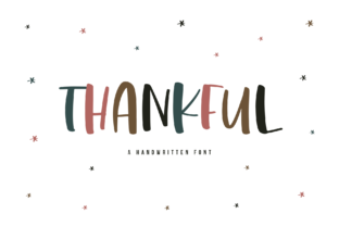 Thankful: The Chunky Handwritten Font for Bold Campaigns
