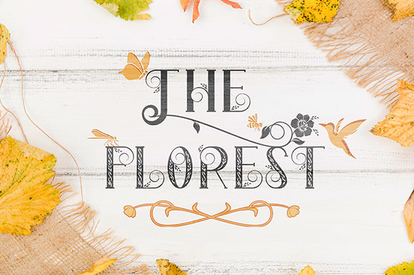 The Florest: A Natural Display Font for Editorial Design