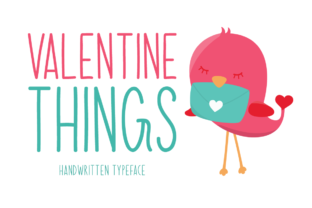 Valentine Things: A Sweet Handwritten Font for Branding