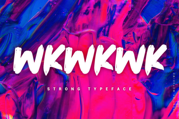 Wkwkwk: A Bold Typeface for Adventure Branding